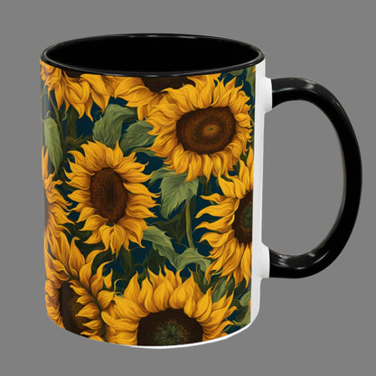 Coffee Mug Sunflowers Artful Flower Series 11oz 15oz