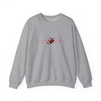 Distressed Football Design Sweatshirt for Women