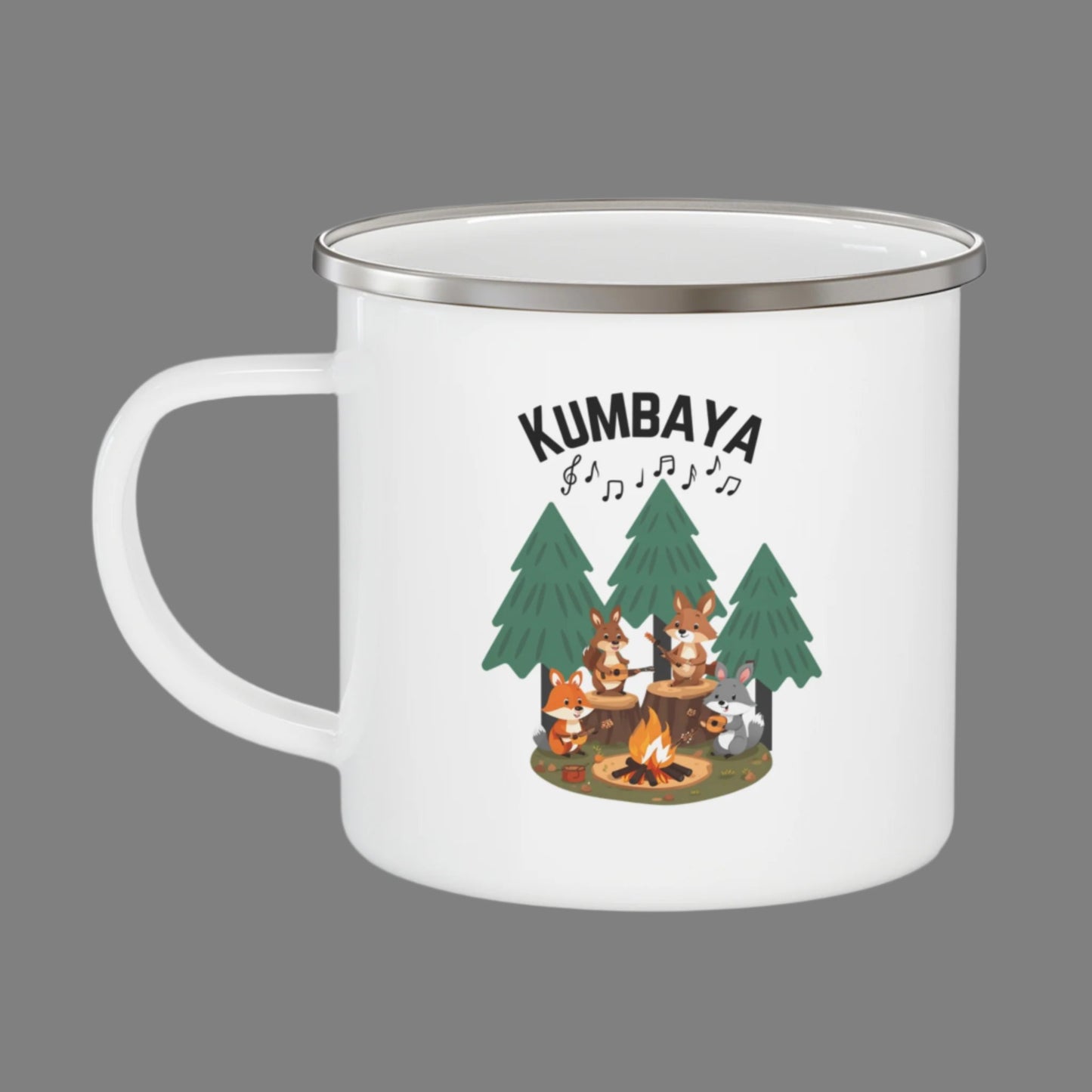 Kumbaya Enamel Camping Mug