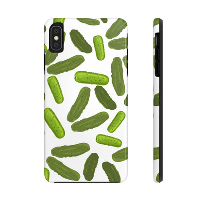 Humorous Pickles Design - Tough Phone Case for iPhones and Samsung Smartphones