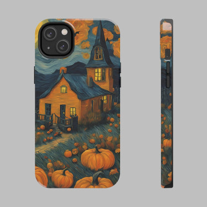 Spooky Haunted House Design - Tough Phone Case for iPhones and Samsung Smartphones