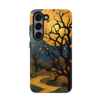 Phone Cases - Halloween Haunted Road Full Moon Design