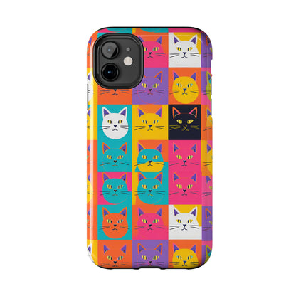 Cats in Pop Art - Tough Phone Case for iPhones and Samsung Smartphones