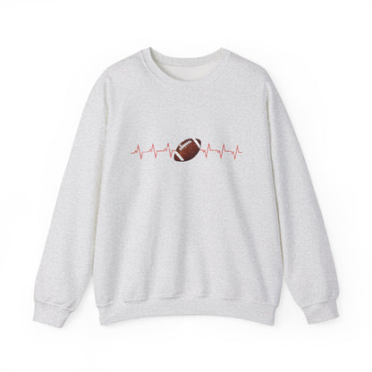 Distressed Football Design Sweatshirt for Women