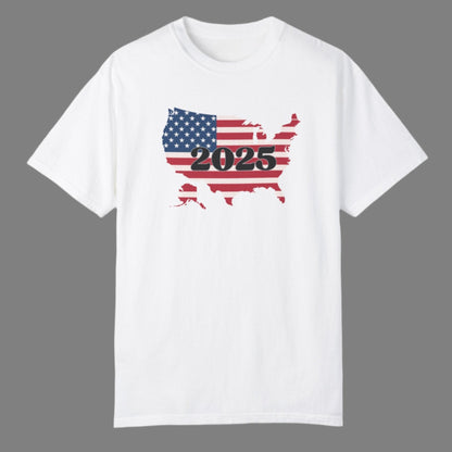 Garment-Dyed T-shirt - Red White and Blue 2025