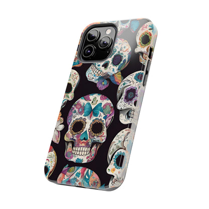 Day of the Dead Sugar Skulls el Día de Todos los Santos - Tough Phone Case for iPhones and Samsung Smartphones