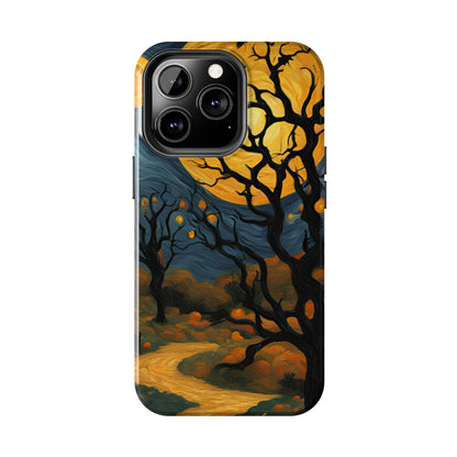 Phone Cases - Halloween Haunted Road Full Moon Design