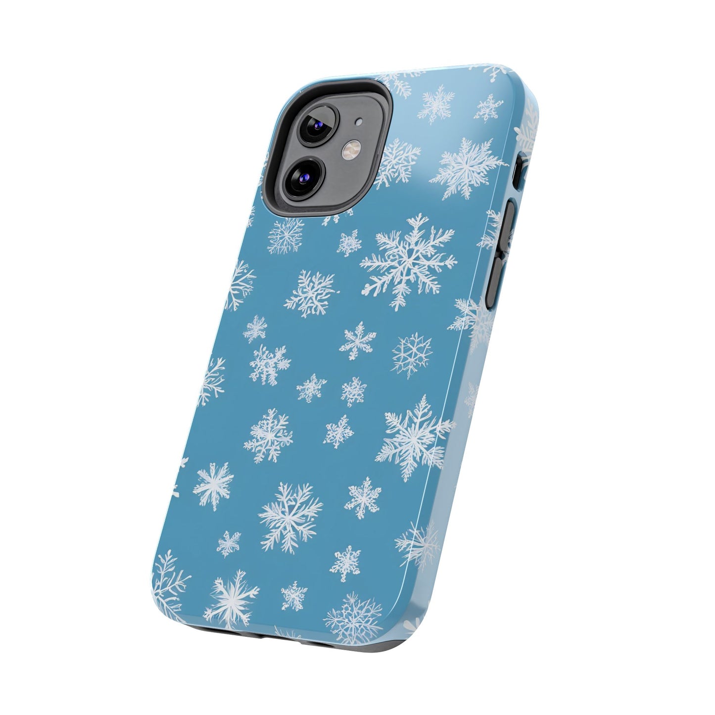 Snowflakes on Blue -Tough Phone Case for iPhone and Samsung Smartphones