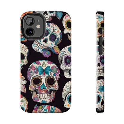 Day of the Dead Sugar Skulls el Día de Todos los Santos - Tough Phone Case for iPhones and Samsung Smartphones