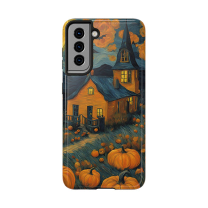 Spooky Haunted House Design - Tough Phone Case for iPhones and Samsung Smartphones