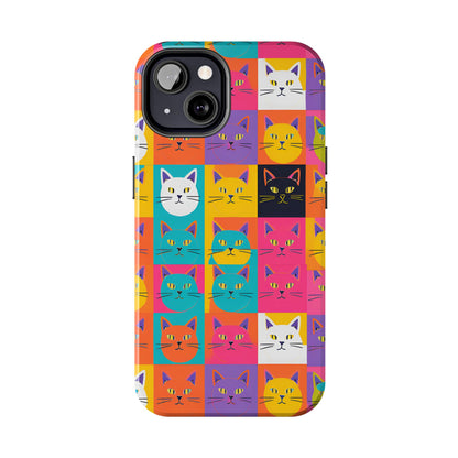 Cats in Pop Art - Tough Phone Case for iPhones and Samsung Smartphones