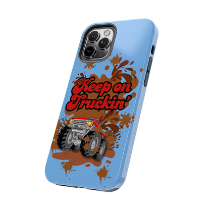 Keep on Truckin' in Blue - Tough Phone Case for iPhones and Samsung Smartphones