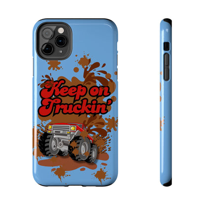 Keep on Truckin' in Blue - Tough Phone Case for iPhones and Samsung Smartphones