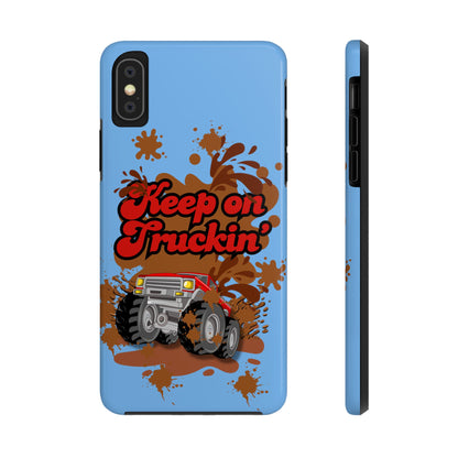 Keep on Truckin' in Blue - Tough Phone Case for iPhones and Samsung Smartphones