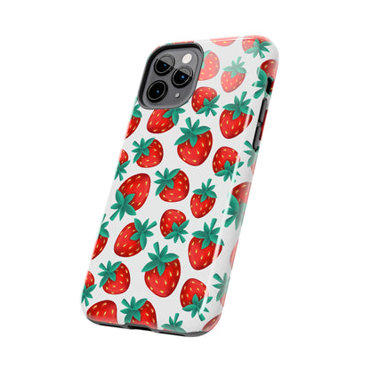 Strawberries - Tough Phone Case for iPhones and Samsung Smartphones