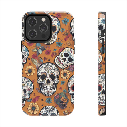 Phone Case - Day of the Dead Sugar Skulls Design  el Día de Todos los Santos iPhone and Samsung Smartphones