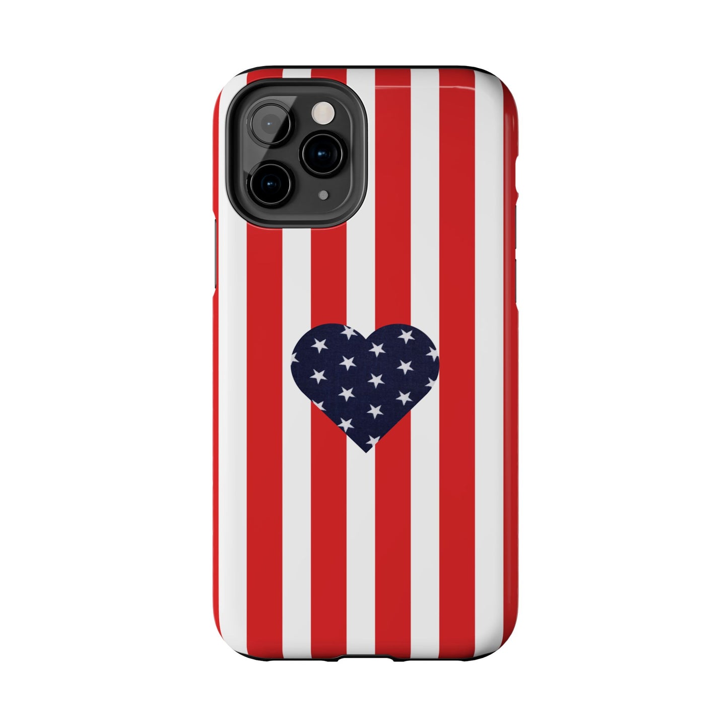 Stars and Stripes with Love - Tough Phone Case for iPhones and Samsung Smartphones