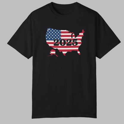 Garment-Dyed T-shirt - Red White and Blue 2025