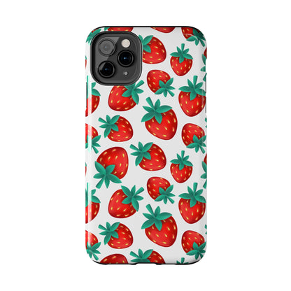 Strawberries - Tough Phone Case for iPhones and Samsung Smartphones