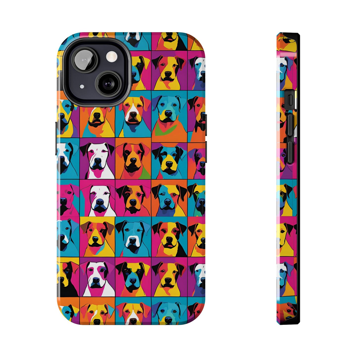 Colorful Dogs - Tough Phone Case for iPhones and Samsung Smartphones