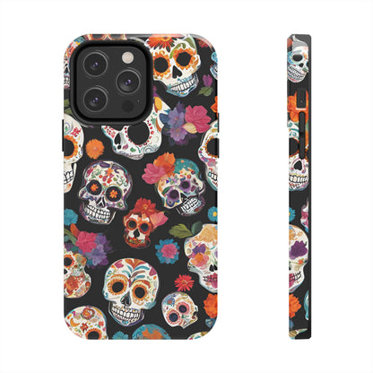 Day of the Dead Sugar Skulls el Día de Todos los Santos - Tough Phone Case for iPhones and Samsung Smartphones