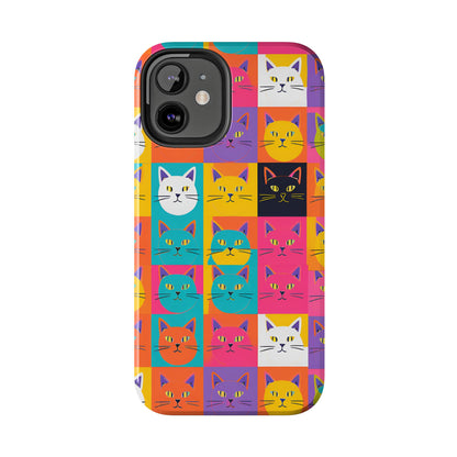 Cats in Pop Art - Tough Phone Case for iPhones and Samsung Smartphones