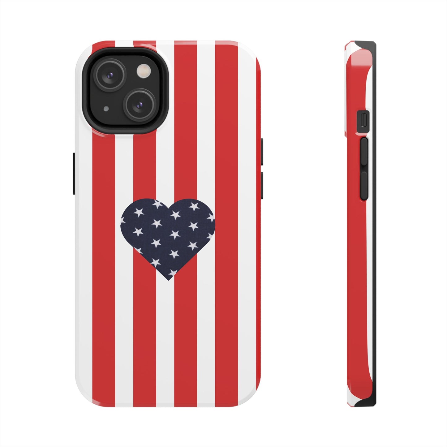 Stars and Stripes with Love - Tough Phone Case for iPhones and Samsung Smartphones