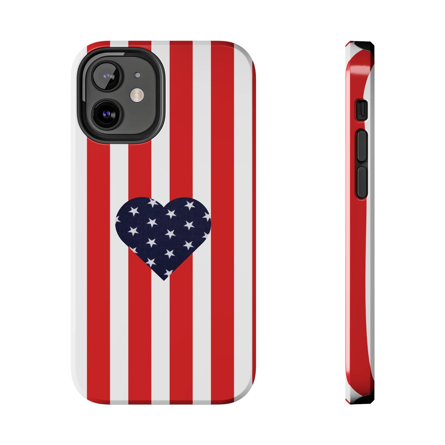 Stars and Stripes with Love - Tough Phone Case for iPhones and Samsung Smartphones