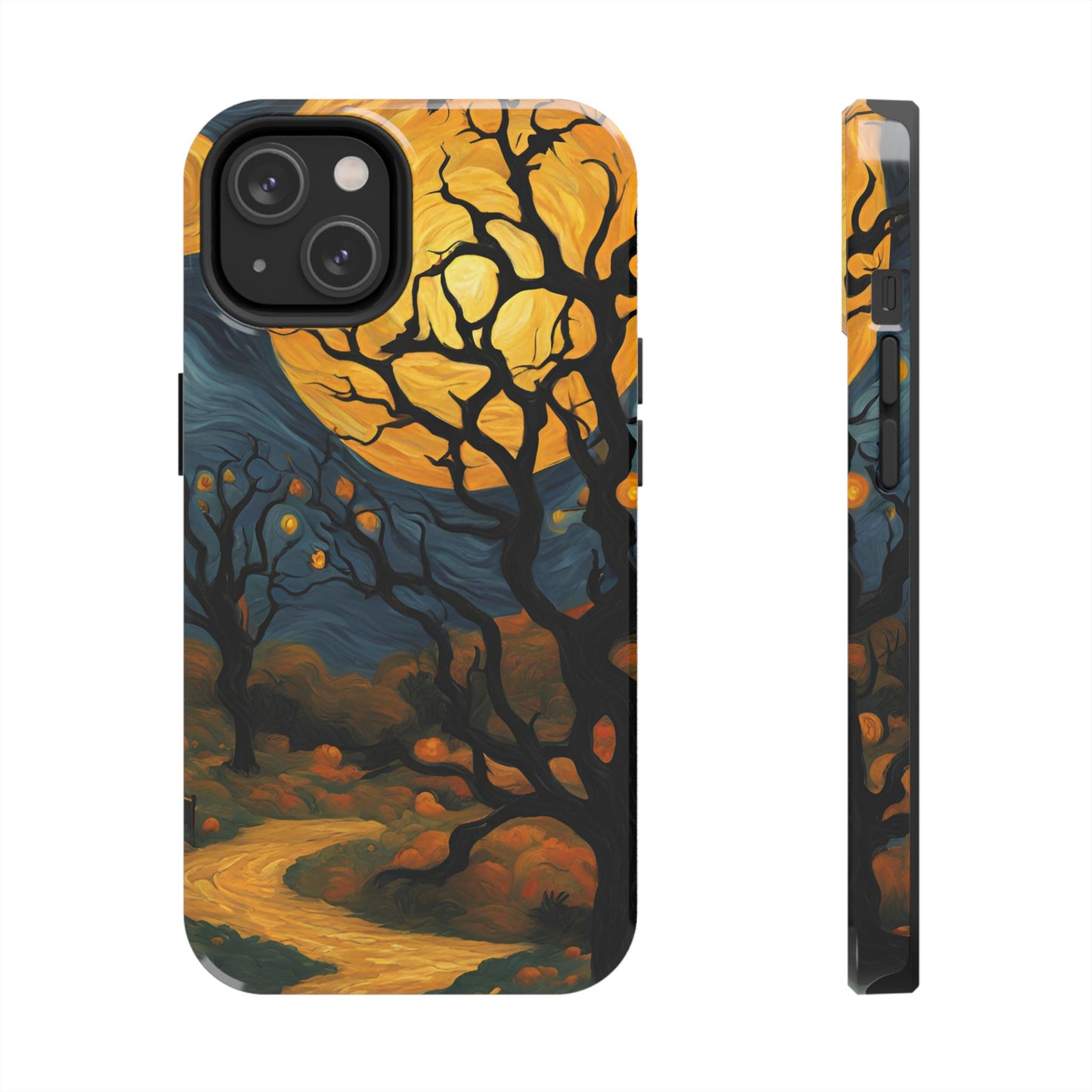 Phone Cases - Halloween Haunted Road Full Moon Design