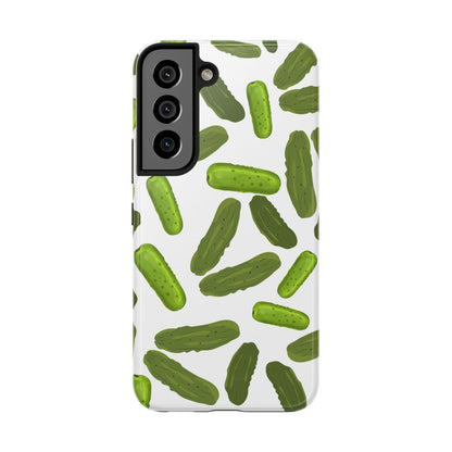 Humorous Pickles Design - Tough Phone Case for iPhones and Samsung Smartphones