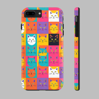 Cats in Pop Art - Tough Phone Case for iPhones and Samsung Smartphones