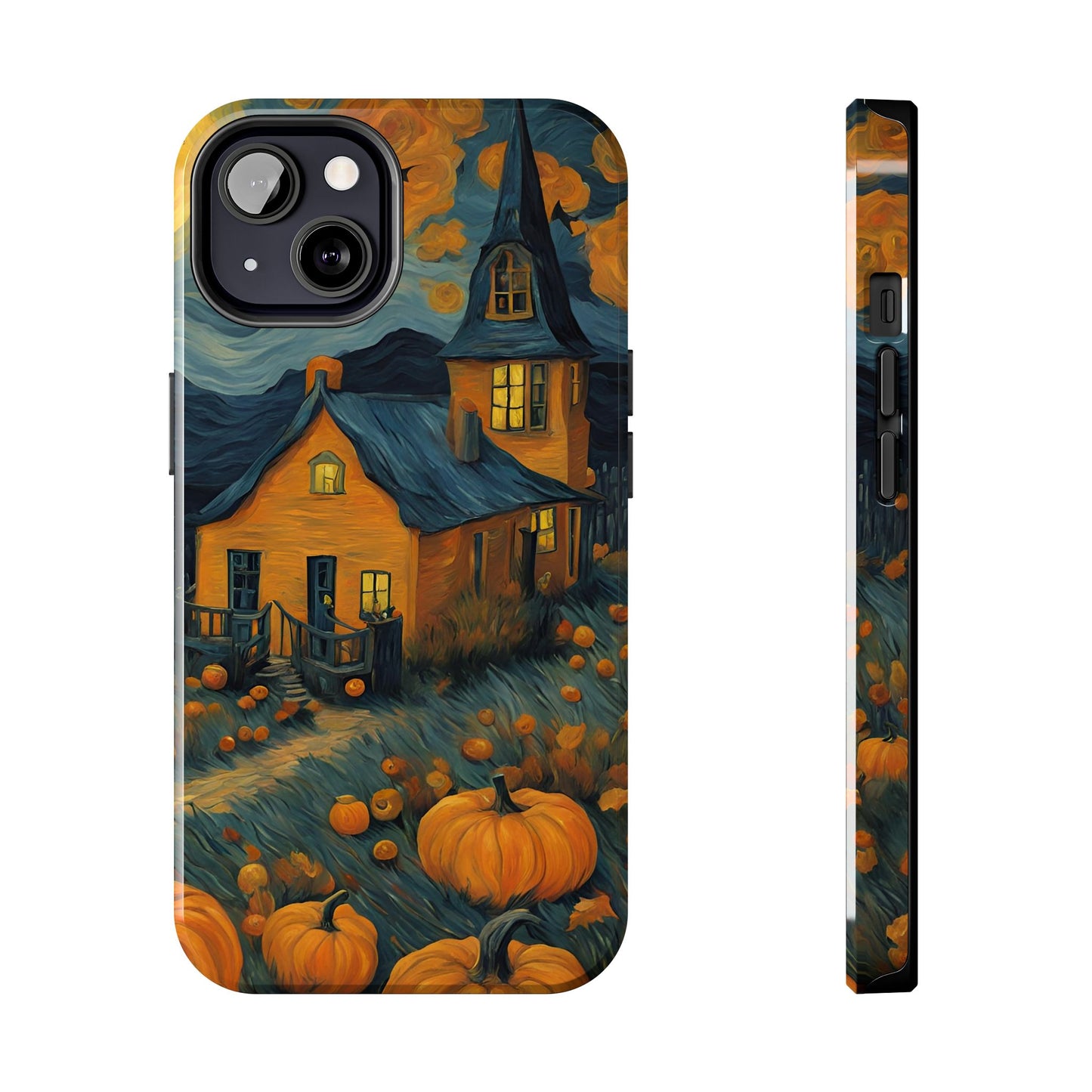 Spooky Haunted House Design - Tough Phone Case for iPhones and Samsung Smartphones