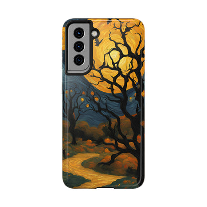 Phone Cases - Halloween Haunted Road Full Moon Design