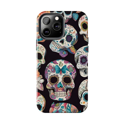 Day of the Dead Sugar Skulls el Día de Todos los Santos - Tough Phone Case for iPhones and Samsung Smartphones