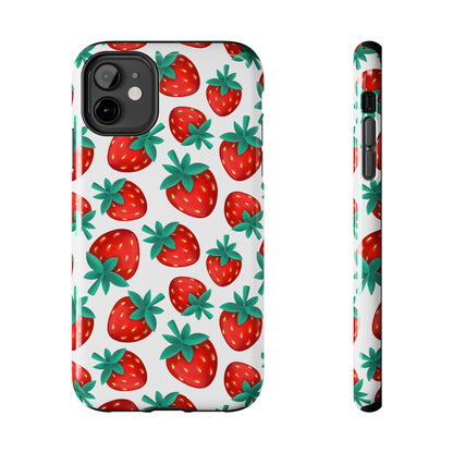 Strawberries - Tough Phone Case for iPhones and Samsung Smartphones