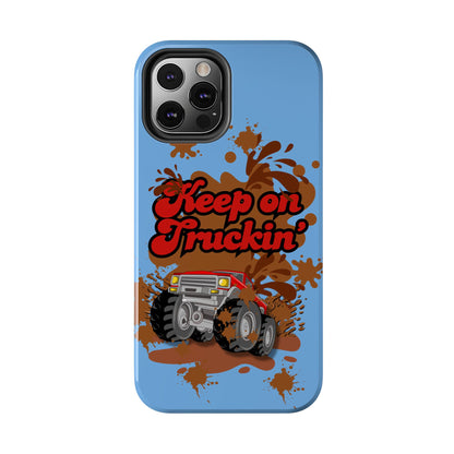 Keep on Truckin' in Blue - Tough Phone Case for iPhones and Samsung Smartphones