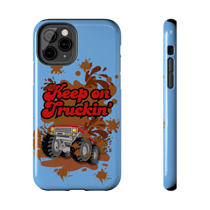 Keep on Truckin' in Blue - Tough Phone Case for iPhones and Samsung Smartphones