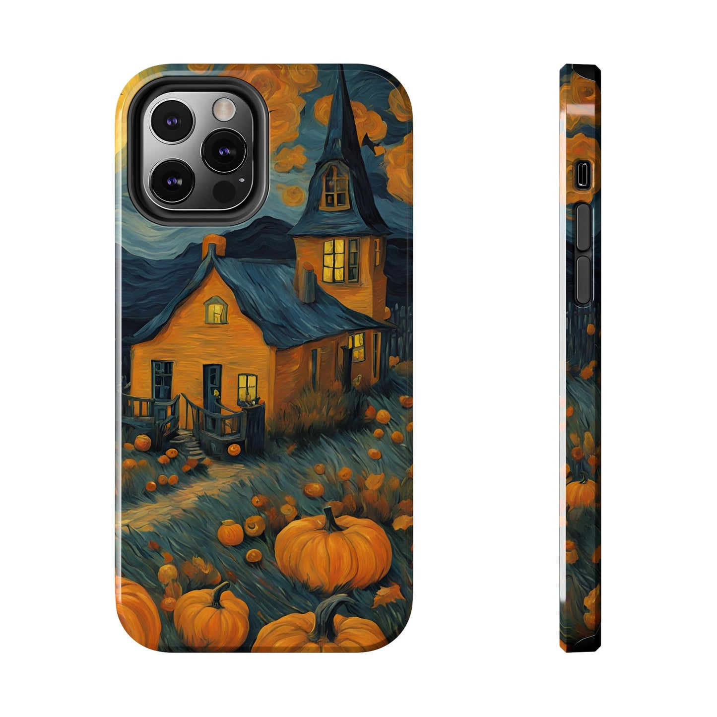 Spooky Haunted House Design - Tough Phone Case for iPhones and Samsung Smartphones