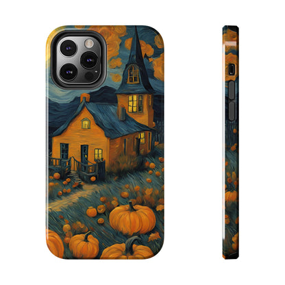 Spooky Haunted House Design - Tough Phone Case for iPhones and Samsung Smartphones