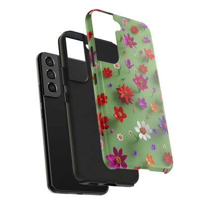 Tough Phone Cases - Summer Flowers in 3D