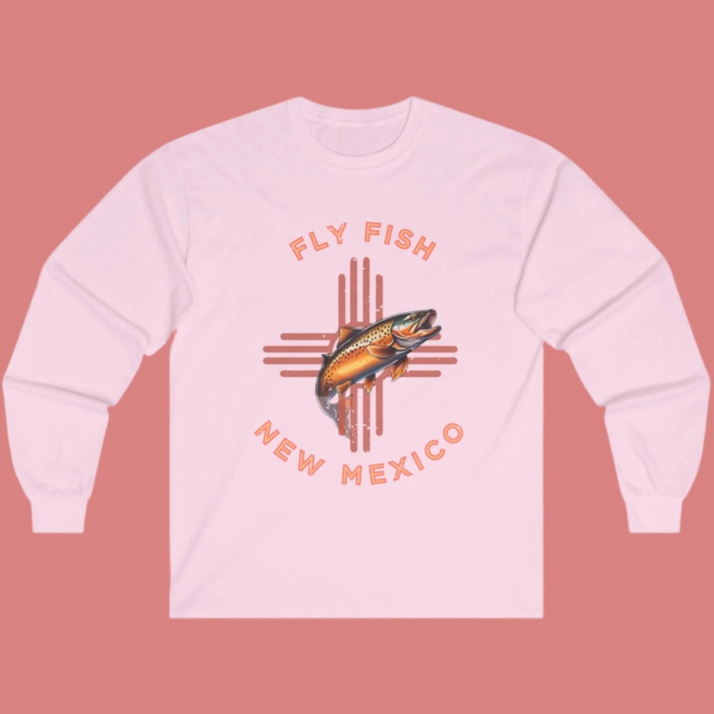 Fly Fish New Mexico Distressed Long Sleeve Tee  Zia - Women's