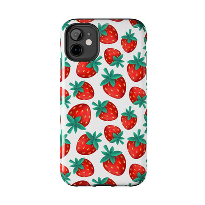 Strawberries - Tough Phone Case for iPhones and Samsung Smartphones