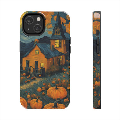 Spooky Haunted House Design - Tough Phone Case for iPhones and Samsung Smartphones