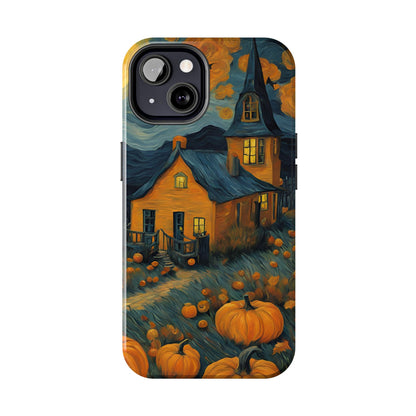 Spooky Haunted House Design - Tough Phone Case for iPhones and Samsung Smartphones