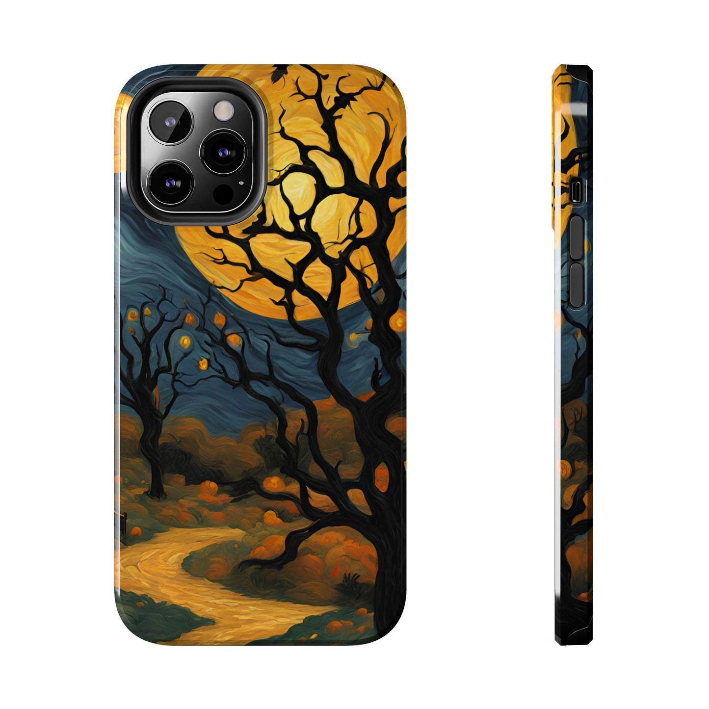 Phone Cases - Halloween Haunted Road Full Moon Design