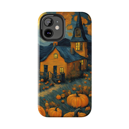 Spooky Haunted House Design - Tough Phone Case for iPhones and Samsung Smartphones