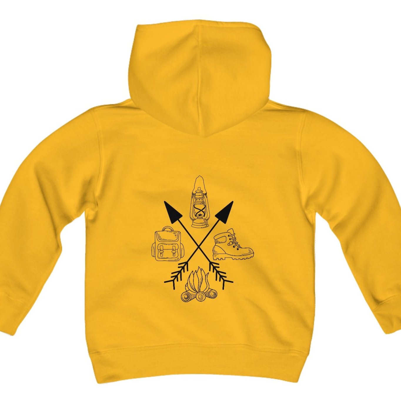 Outdoor Adventure Hoodie - Camping Hiking Design