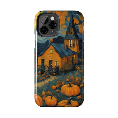 Spooky Haunted House Design - Tough Phone Case for iPhones and Samsung Smartphones