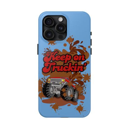 Keep on Truckin' in Blue - Tough Phone Case for iPhones and Samsung Smartphones