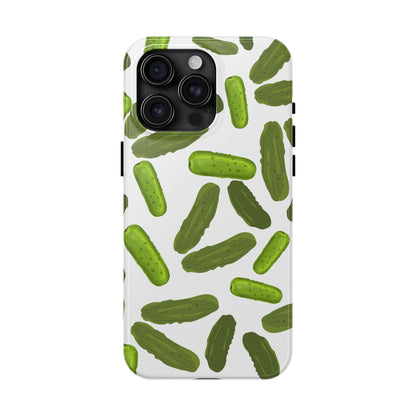 Humorous Pickles Design - Tough Phone Case for iPhones and Samsung Smartphones